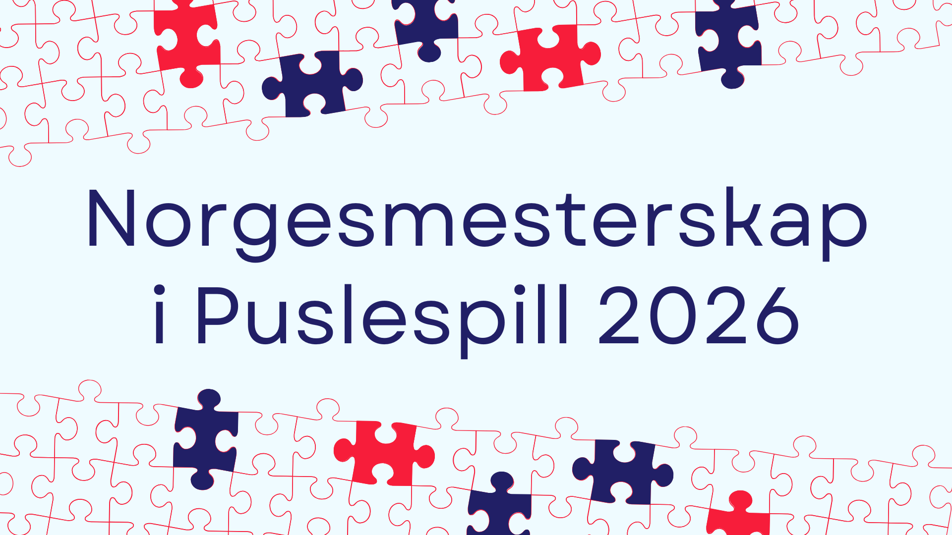 Artikkelbilde til artikkelen Norgesmesterskap i puslespill 2026